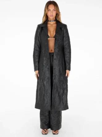 Manteau en cuir d&rsquo;agneau
