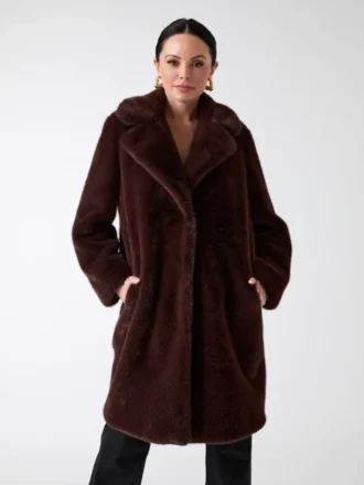 Manteau en fausse fourrure Bianca