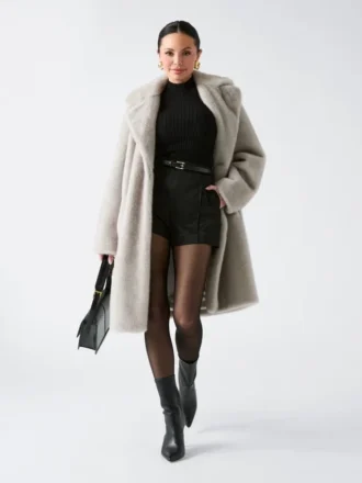 Manteau en fausse fourrure Bianca