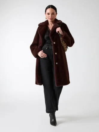 Manteau en fausse fourrure Bianca