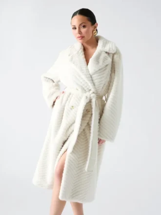 Manteau en fausse fourrure Claire