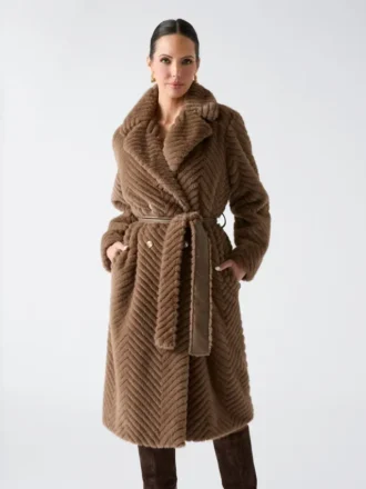 Manteau en fausse fourrure Claire