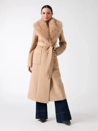 Manteau en laine mélangée Charlize