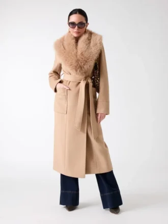 Manteau en laine mélangée Charlize