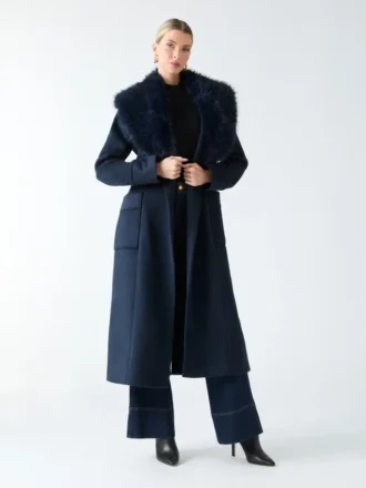 Manteau en laine mélangée Charlize