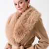 Manteau en laine mélangée Charlize