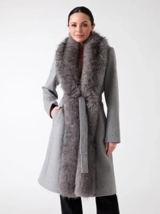 Manteau en laine mélangée Valerie