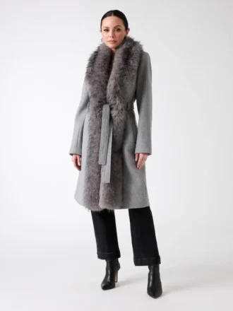 Manteau en laine mélangée Valerie