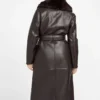 Manteau en simili cuir Zoey