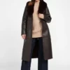 Manteau en simili cuir Zoey