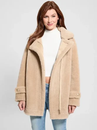 Manteau en simili-mouton Elisabetta