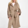 Manteau en tricot et fausse fourrure Lucrezia Manteau en tricot et fausse fourrure Lucrezia