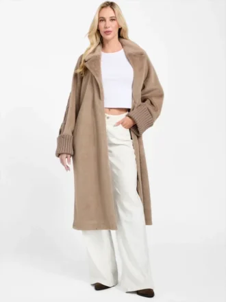 Manteau en tricot et fausse fourrure Lucrezia