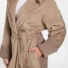 Manteau en tricot et fausse fourrure Lucrezia Manteau en tricot et fausse fourrure Lucrezia