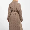 Manteau en tricot et fausse fourrure Lucrezia Manteau en tricot et fausse fourrure Lucrezia