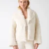 Manteau long en fausse fourrure Margot