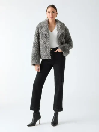 Manteau long en fausse fourrure Margot