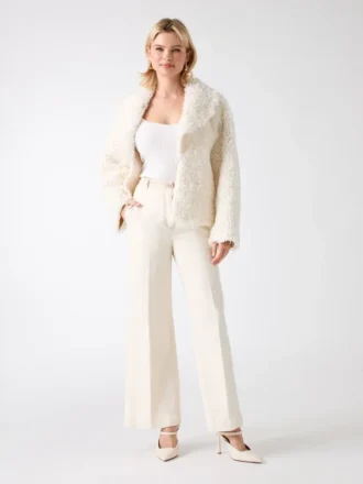 Manteau long en fausse fourrure Margot