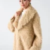 Manteau long en fausse fourrure Margot