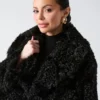 Manteau long en fausse fourrure Margot