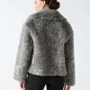 Manteau long en fausse fourrure Margot