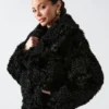 Manteau long en fausse fourrure Margot
