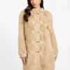 Manteau mi-long en fausse fourrure Rachel