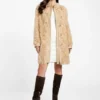 Manteau mi-long en fausse fourrure Rachel