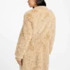 Manteau mi-long en fausse fourrure Rachel