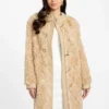 Manteau mi-long en fausse fourrure Rachel