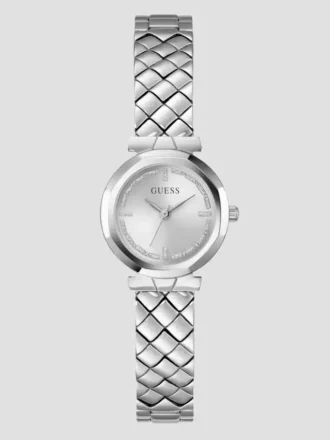 Mini montre analogique argentée
