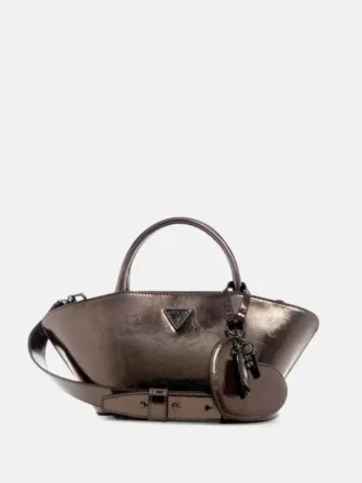 Mini sac à bandoulière métallisé Bolena