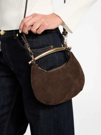Mini sac hobo en cuir Victoria