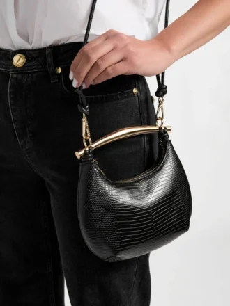 Mini sac hobo en cuir Victoria