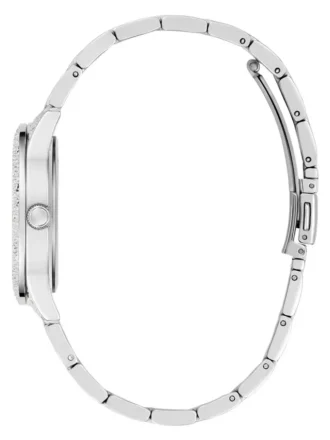 Montre analogique argentée