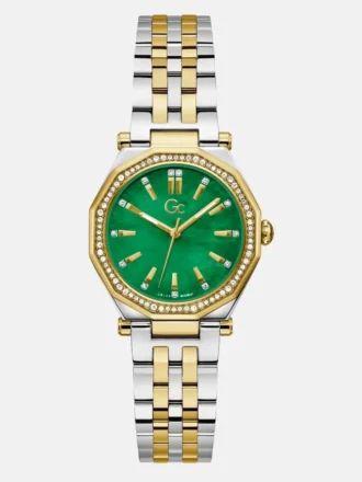Montre analogique bicolore et verte Gc