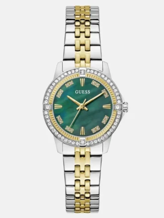 Montre analogique en acier inoxydable avec verre 32 mm Montre analogique en acier inoxydable avec verre 32 mm