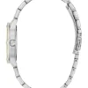 Montre analogique en acier inoxydable avec verre 32 mm