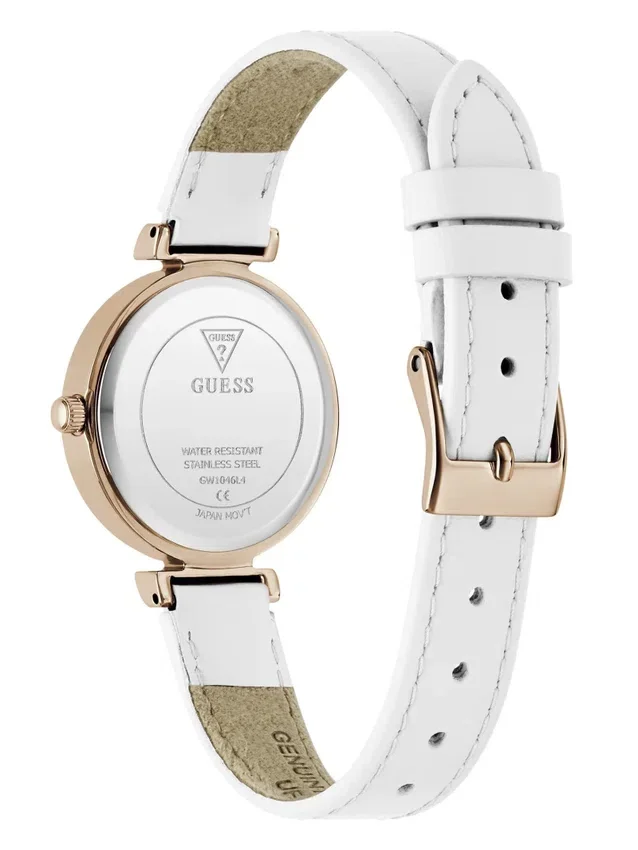 Montre analogique en cuir véritable 34 mm Montre analogique en cuir véritable 34 mm