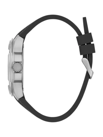Montre chronographe argentée