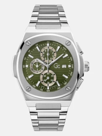 Montre chronographe Gc argentée