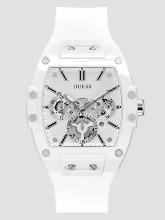 Montre multifonction en silicone blanc