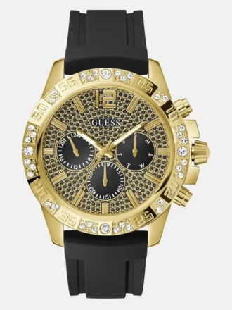 Montre multifonction en silicone noir
