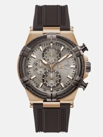 Montre multifonction Gc en silicone 44 mm