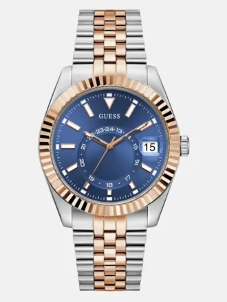 Montres analogiques bicolores et bleues