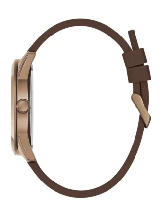 Montres analogiques en silicone bleu et marron