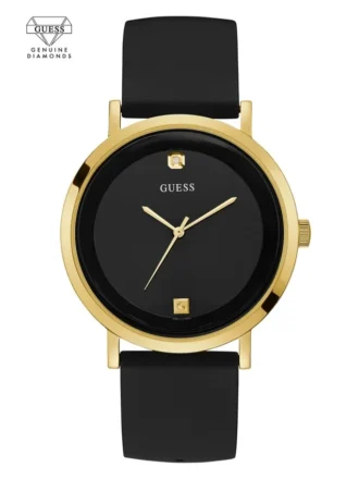 Montres analogiques noires et dorées