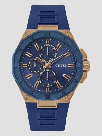 Montres chronographes en silicone couleur or rose