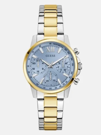 Montres chronographiques bicolores et bleues