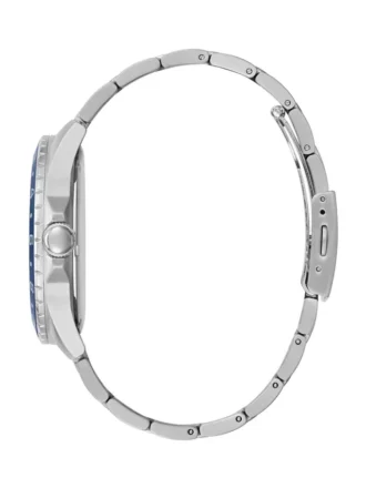 Montres de sport argentées et bleues